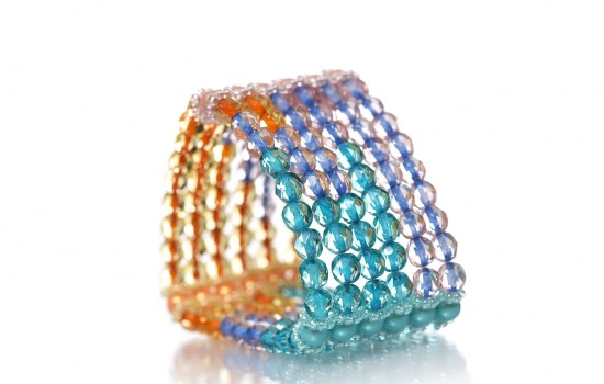 Браслет из бусин Fire Polished Beads