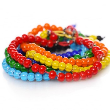 Минималистичный браслет из бисера PRECIOSA Cornelian Star