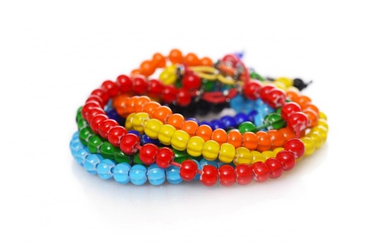Минималистичный браслет из бисера PRECIOSA Cornelian Star