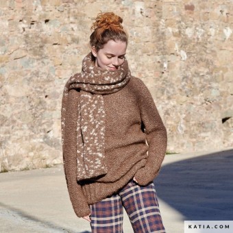 создайте длинный шарф для своих самых модных образов с Air Alpaca Natural Colors от Concept by Katia!