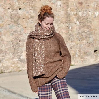 создайте длинный шарф для своих самых модных образов с Air Alpaca Natural Colors от Concept by Katia!