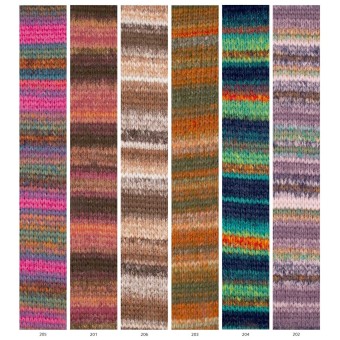 цветовая карта пряжи Katia Concept Bohemian