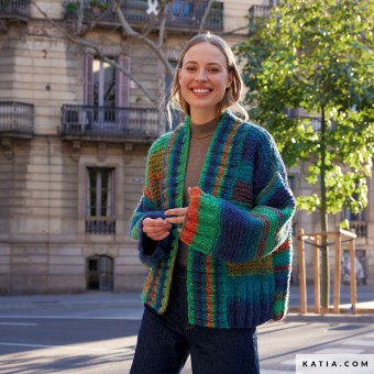 Узор для вязания разноцветного кардигана с использованием Concept Bohemian