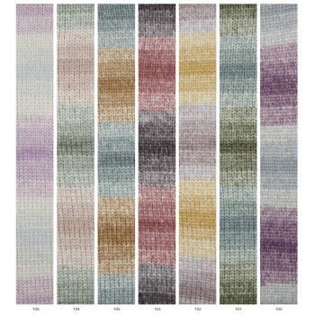 палитра оттенков пряжи Katia Concept Cashmina Cotton