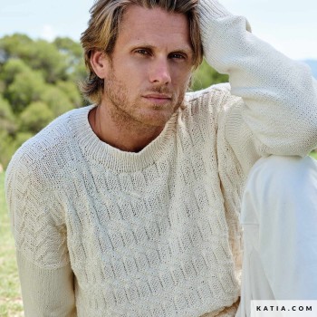 11 мотков пряжи Cotton-Cashmere и мужской свитер готов