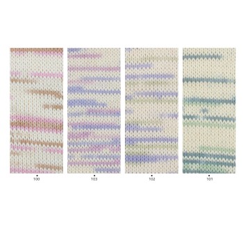 палитра оттенков пряжи Katia Concept Cotton in Love Colors