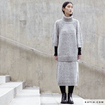 Katia Cotton-Merino Tweed — идеален для жаккардовых узоров