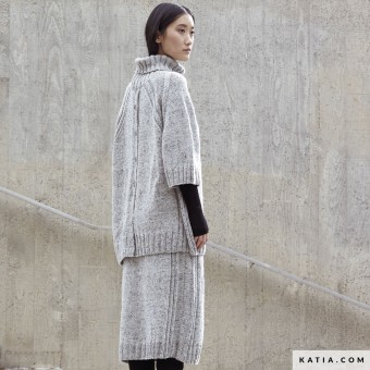 Пряжа Katia Cotton-Merino Tweed — не линяет, не вытягивается