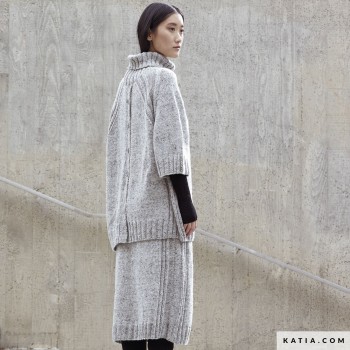 Пряжа Katia Cotton-Merino Tweed — не линяет, не вытягивается