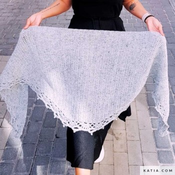 Katia Concept Cotton-Merino Tweed yarn for elegant handmade garments