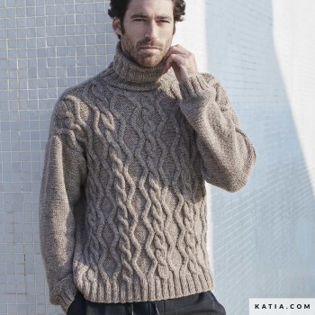 Твидовая пряжа Katia Cotton-Merino Tweed с классическим эффектом