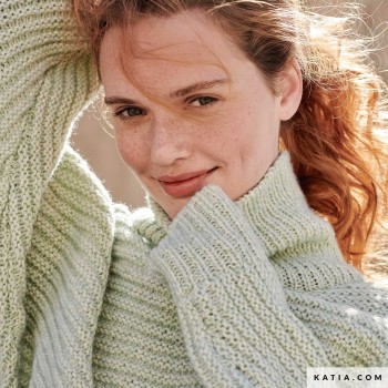 Рекомендуемая пряжа для этого узора - Cotton-Merino от Concept by Katia, теплая смесь хлопка и легкой мериносовой шерсти