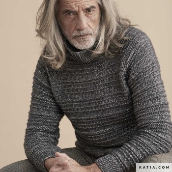 Простой и вневременной дизайн, связанный из мягкой пряжи Cotton-Merino, особенной пряжи