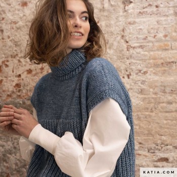 10 мотков пряжи Катя Концепт, оттенок 133 - Blue Cotton-Merino