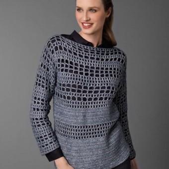 Женский свитер из 7 мотков Katia Concept Cotton-Merino
