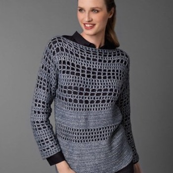 Женский свитер из 7 мотков Katia Concept Cotton-Merino
