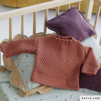 Детский свитер из пряжи Katia Essential Alpaca