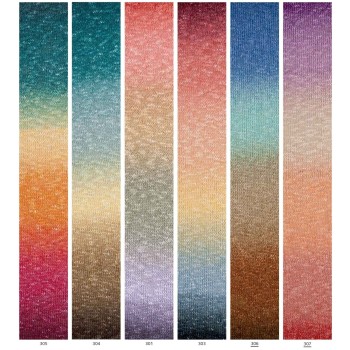 вся палитра цветов пряжи Katia Concept Polynesia Gradient