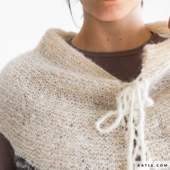 Жилет Harmony связанный из роскошной пряжи Silk-Alpaca Natural Colors от Concept by Katia