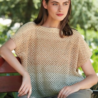 производитель предлагает семь цветовых комбинаций пряжи Katia Concept Silk Degrade
