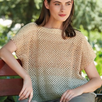 производитель предлагает семь цветовых комбинаций пряжи Katia Concept Silk Degrade