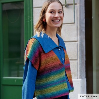 Наслаждайтесь идеальным узором для расслабленного вязания крючком с ярким эффектом длинного цикла градиента