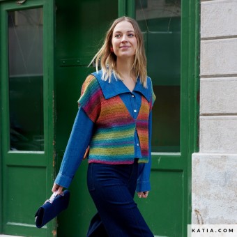 Наслаждайтесь идеальным узором для расслабленного вязания крючком с ярким эффектом длинного цикла градиента