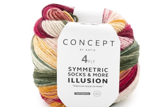 Katia Concept Symmetric Socks & More - Illusion