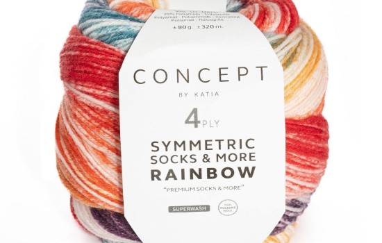 Katia Concept Symmetric Socks & More - Rainbow