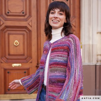 Идеально подходит для тех, кто любит вязать крючком непринужденную одежду с уникальным визуальным эффектом