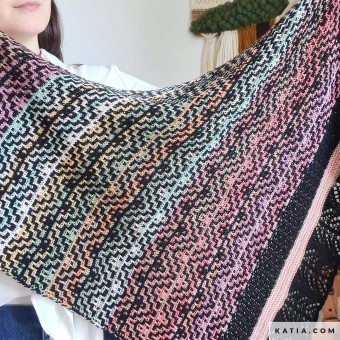 Попробуйте связать шаль с хлопком Katia Fair Cotton Infinity или Fair Cotton Granny, чтобы получить удивительные результаты