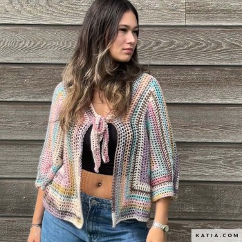 Попробуйте связать его из хлопка Katia Fair Cotton, Fair Cotton Infinity или Fair Cotton Granny для получения уникальных результатов!