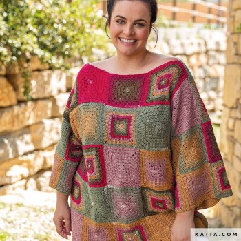 Katia Fair Cotton Granny – идеален для вязаных топов и маек