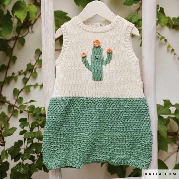 Схема вязания ромпера для новорожденного с использованием хлопка Fair Cotton