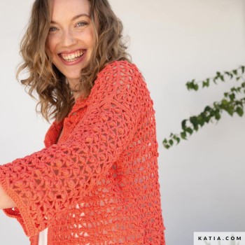 Схема вязания кружевного кардигана с использованием хлопка Fair Cotton