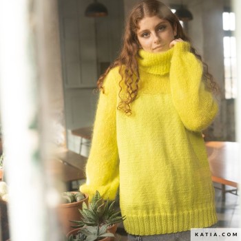 свитер с рукавами-фонариками из мериносовой шерсти Aran-Ingenua