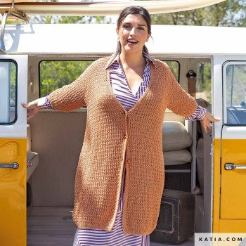 Подходит ли Katia Linen для вязаных жакетов? — Да, даёт чёткие линии, особенно в минималистичных фасонах.