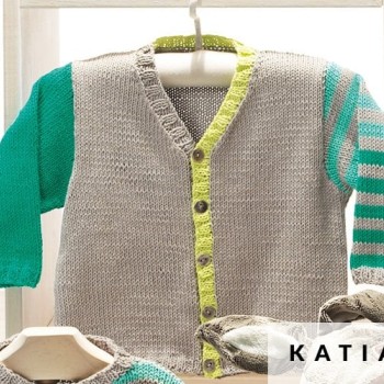 Можно ли сочетать Katia Panama с другой хлопковой пряжей? Да, особенно с однотонными хлопками аналогичной толщины.