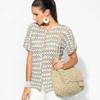 Подходит ли пряжа для техники Tunisian crochet? Да, структура Panama отлично держит тунисское полотно.