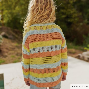 Чем выгодна Katia SeaCell Cotton из линейки SeaCell Cotton для вязания топов? — Даёт тонкое, гладкое полотно с благородным блеском.
