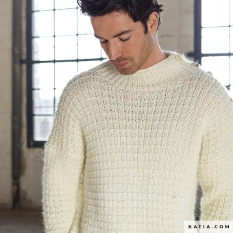 Вязание мужского свитера из мериноса Supreme Merino