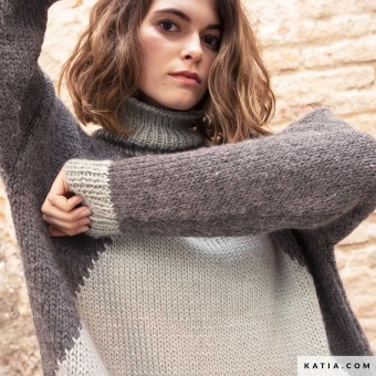 Вяжите молодежные современные вещи из Supreme Merino - легкой пряжи с необычайно объемным рисунком