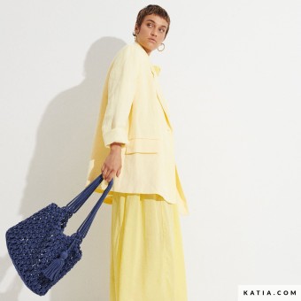 Выкройка сумки Onda с использованием WOW Macramé