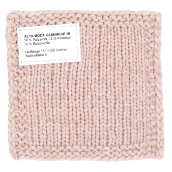 Образец связанный из пряжи LANA GROSSA ALTA MODA CASHMERE 16