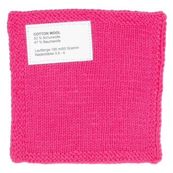 Образец связанный из пряжи Lana Grossa Linea Pura Cotton Wool
