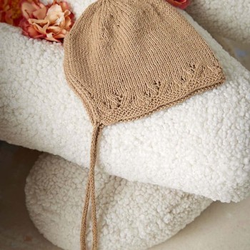 Чепчик SOLVEIG Punto 83 BABY COTTON ЕСТЕСТВЕННОГО ЦВЕТА PTO-083_05 LANG YARNS Baby Cotton Naturally Colored