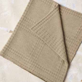 Детское одеяло EDDA Punto 83 BABY COTTON НАТУРАЛЬНОГО ЦВЕТА PTO-083_06 LANG YARNS Baby Cotton Naturally Colored