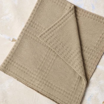 Детское одеяло EDDA Punto 83 BABY COTTON НАТУРАЛЬНОГО ЦВЕТА PTO-083_06 LANG YARNS Baby Cotton Naturally Colored