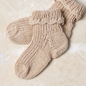 Детские вязаные носки FJELLA Punto 83 PTO-083_22 из пряжи LANGYARNS Baby Cotton Naturally Colored