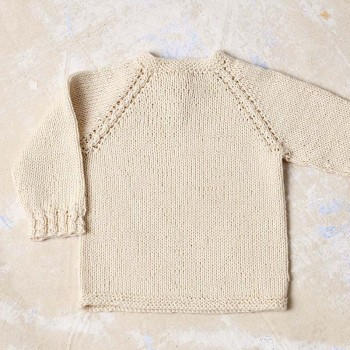 LANG YARNS Baby Cotton Naturally Colored свитер Rune Punto 83 детский хлопок натурального цвета